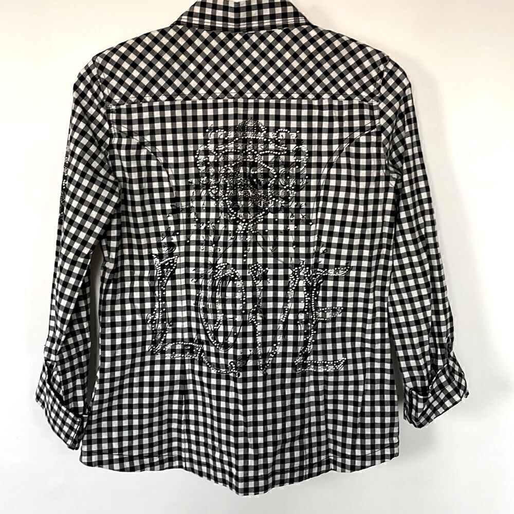 Stoned Gingham Button Down Shirt Y2K